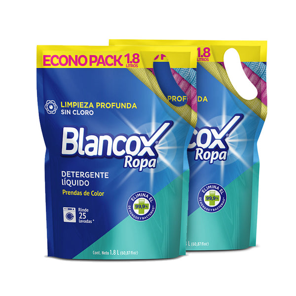 DETERGENTE LIQ BLANCOX 2U 1800ML P.E